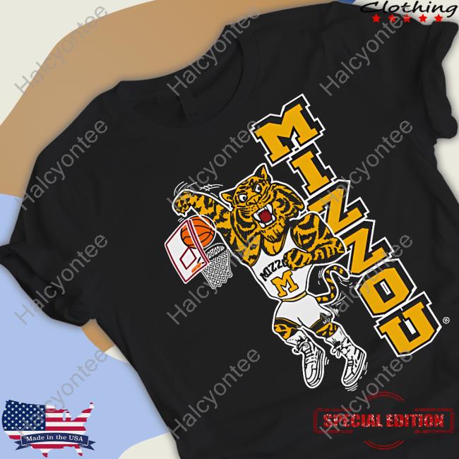 19Nine Merch Missouri Dunking Tiger Long Sleeve Tee Shirt